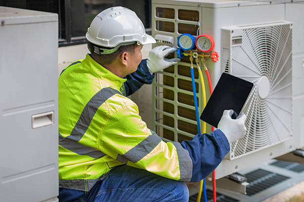 Professional Air Duct Cleaning technician working in Monticello, UT